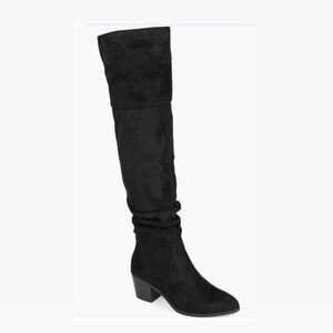 NWT Zivia Faux Suede Boot Black Journee